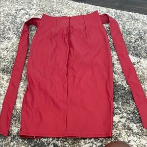 Elegant Red Women's Skirt